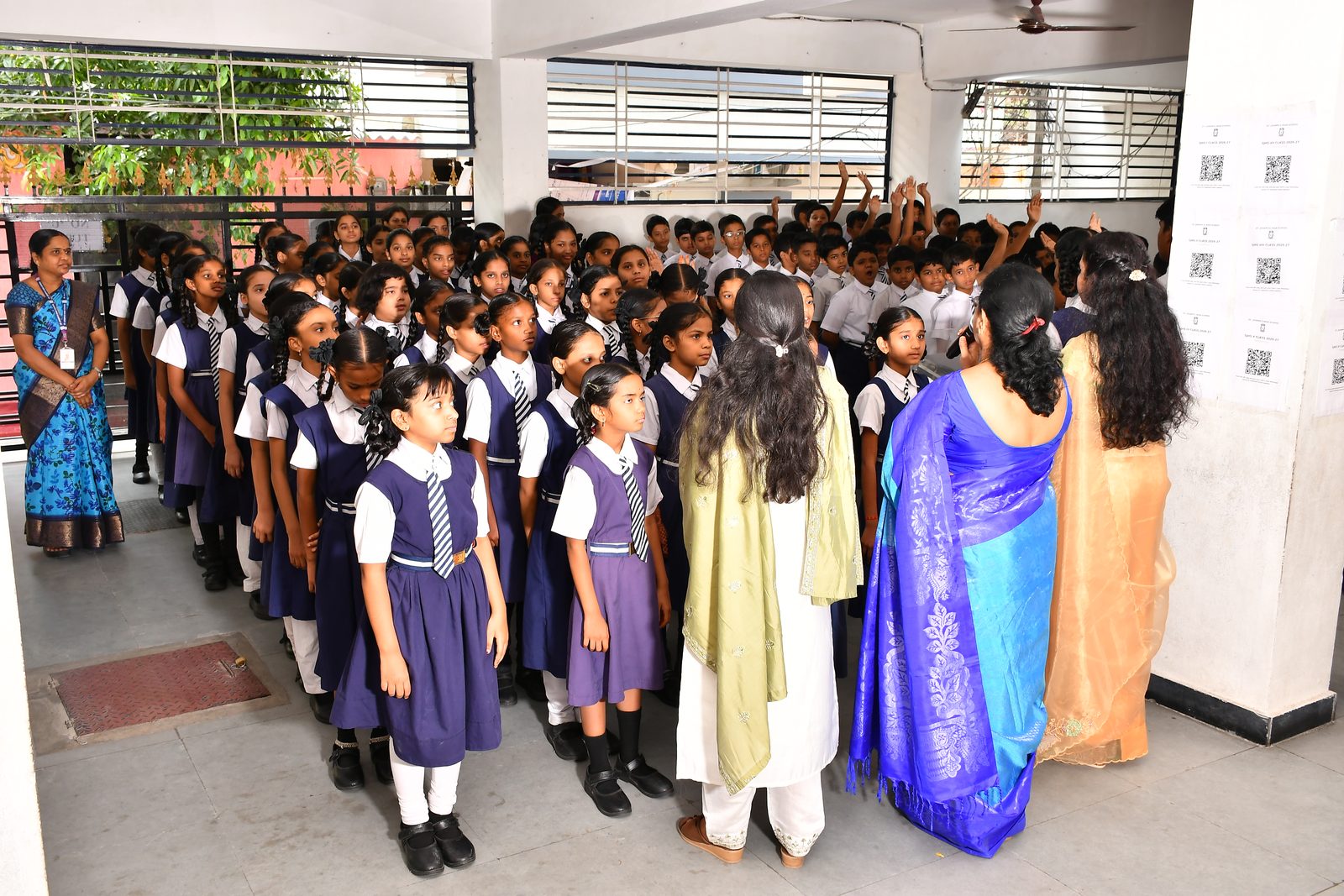 Students and teachers gathered for assembly at St. Joseph's High School